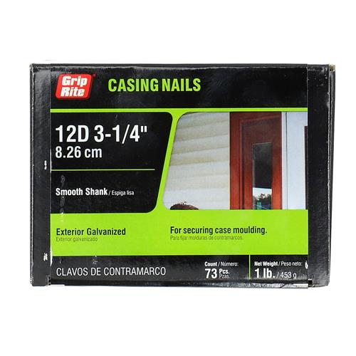 GRIP-RITE 1lb CASING NAILS 3-1/4" 12D
