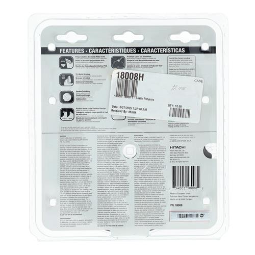 HITACHI 7-1/4'' 4 TOOTH DIAMOND DRY CUTTING FIBER CEMENT BLADE