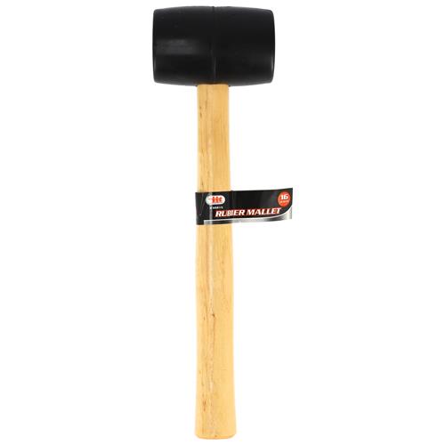 16oz WOOD HANDLE RUBBER MALLET