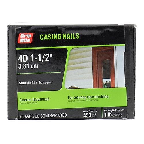 GRIP-RITE 1lb CASING NAILS 4D 1-1/2'' EXTERIOR