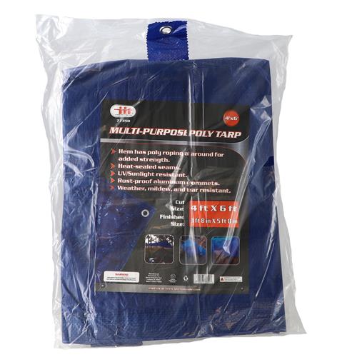 4'x6' BLUE MULTI-PURPOSE POLY TARP