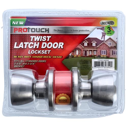 PROTOUCH ENTRANCE LOCK - SATIN NICKEL - TWIST DOOR KNOB