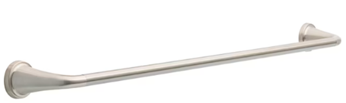 Delta Larkin 24-in Spotshield Brushed Nickel Wall Mount Single Towel Bar