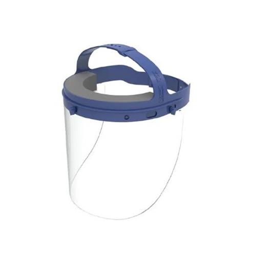 CLEAR PLASTIC FACE SHIELD ASSEMBLED