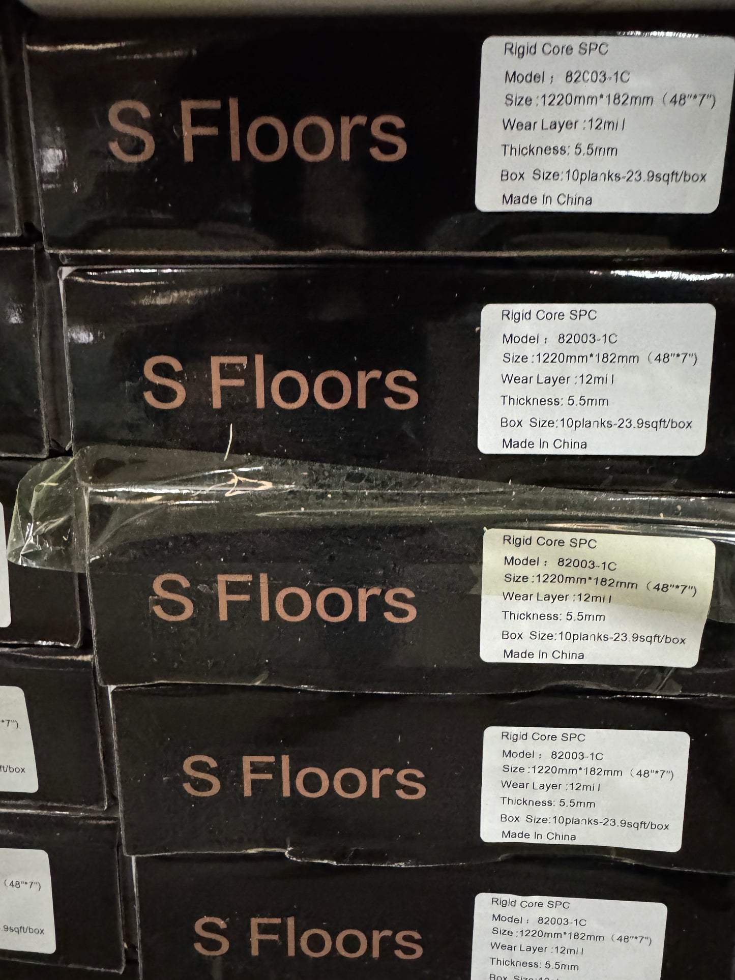 SFloors SILVER SPUR LtGrey 20mil 5.5mm Ridgid Core SPC W/PAD $1.69sqft