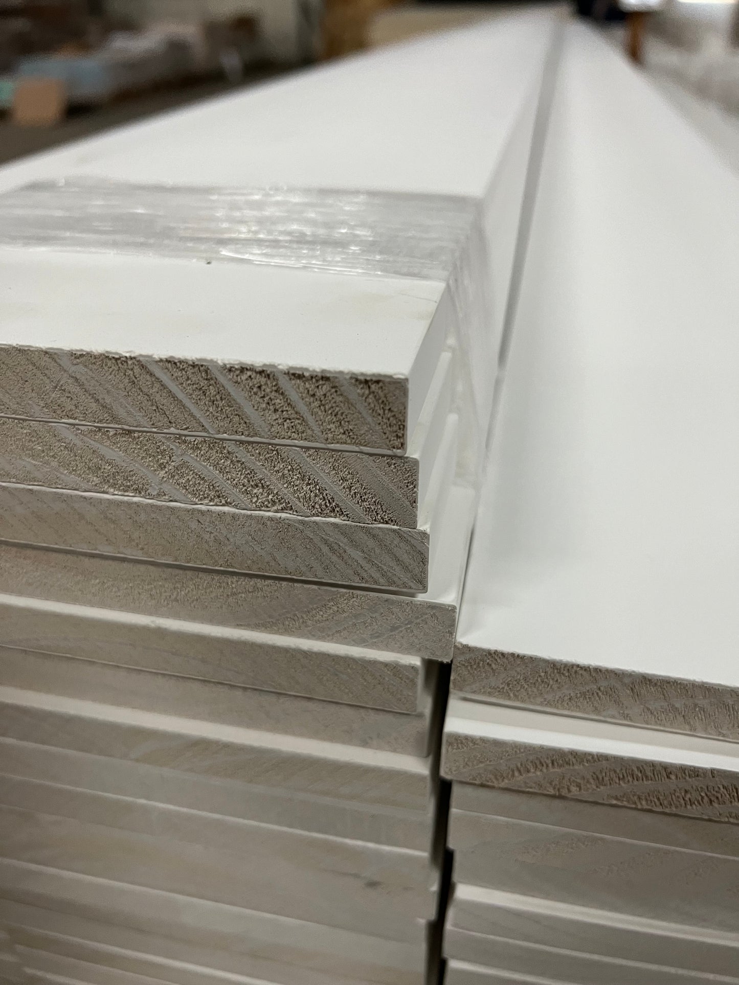 9/16" S4S 1 x 6 x 16' Primed Pine FJ Baseboard $19.99