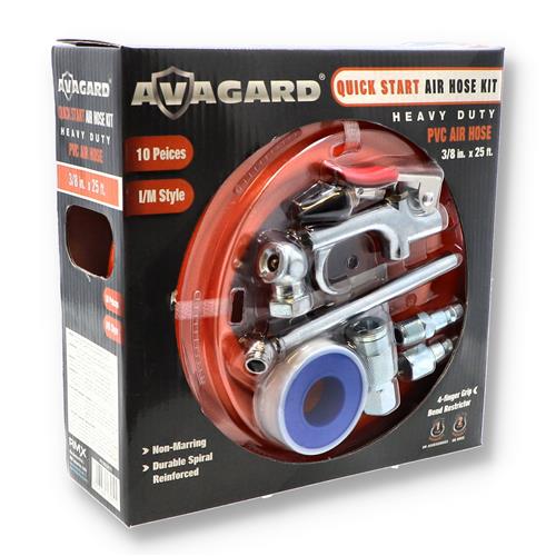 10pc 25' PVC AIR HOSE & ACCESSORIES KIT