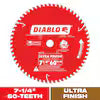 Diablo 7-1/4"x60T Ultra Finish Blade