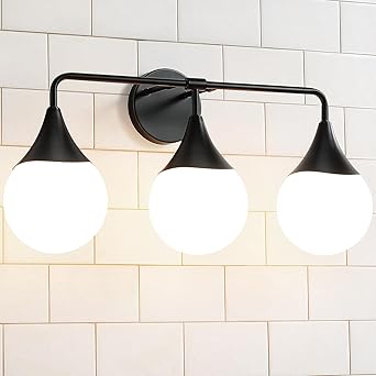 Hahzt 3-Light Vanity Light Fixture (BLACK)