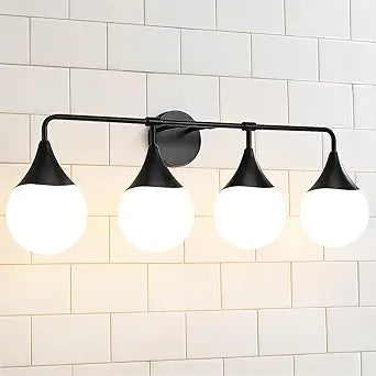 Hahzt 4-Light Vanity Light Fixture (BLACK)