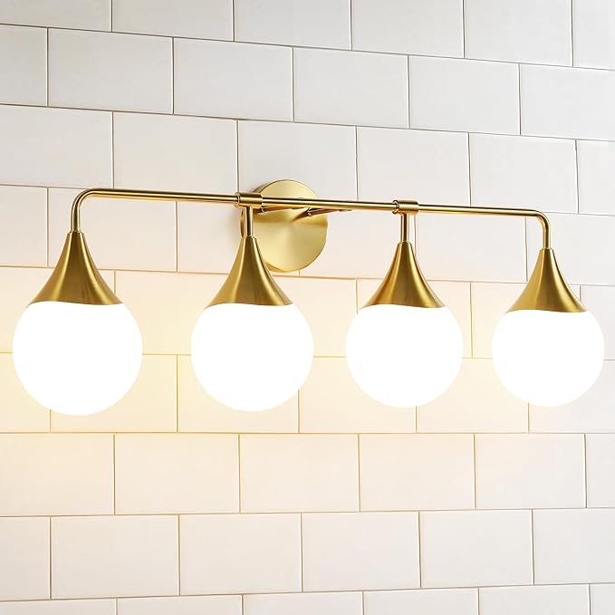 Hahzt 4-Light Vanity Light Fixture (GOLD)