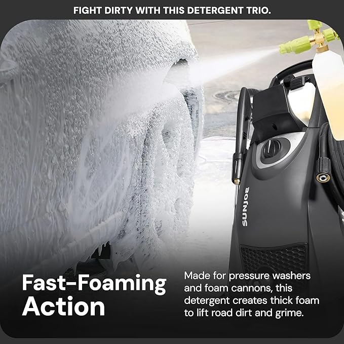 Sun Joe SPX-AW3Q Auto Snow Foam Trio, Pineapple, Orange-Vanilla, Coconut