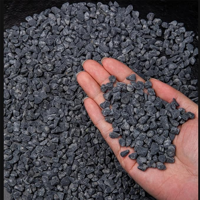 ( Clearance ) Whanley Small Black Decorative Pebbles 18lb