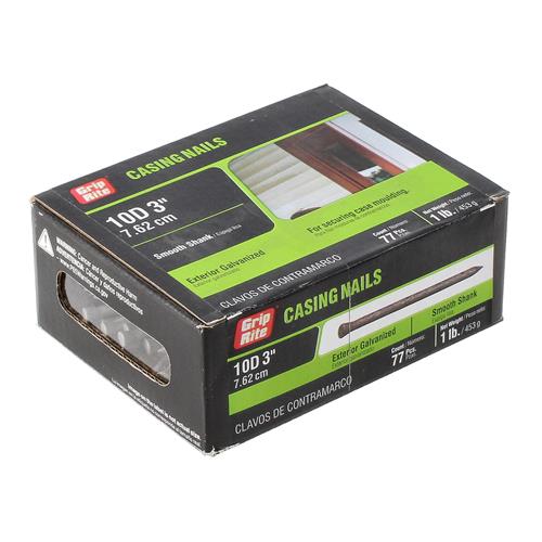 GRIP-RITE 1lb CASING NAILS 10D 3"