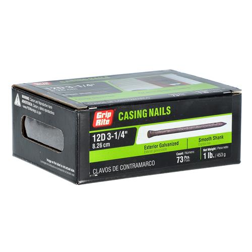 GRIP-RITE 1lb CASING NAILS 3-1/4" 12D