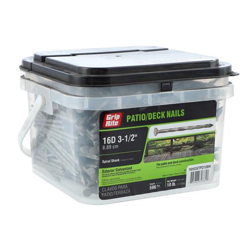 GRIP-RITE 10LB PATIO/DECK NAILS 16D 3-1/2