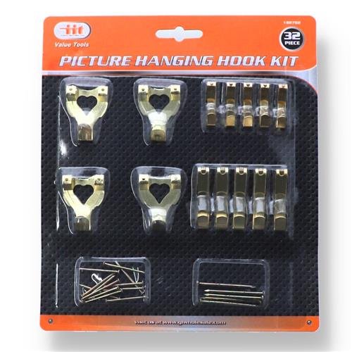 32PC PICTURE HANGING HOOK KIT