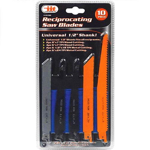 10pc RECIPROCATING SAW BLADES