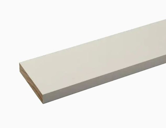 11/16" S4S 1" x 6" x 12' Primed Pine FJ Baseboard $14.99