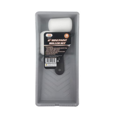4PC 2" MINI PAINT ROLLER SET