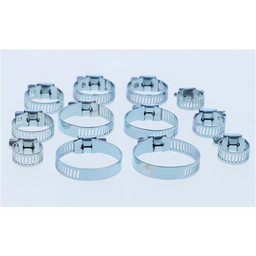 12pc HOSE CLAMPS