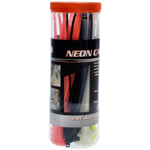 200pc NEON CABLE TIE-TUBE