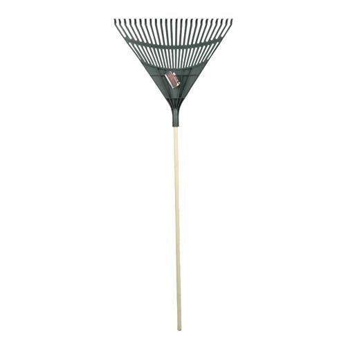 24" LEAF RAKE -WOOD HANDLE
