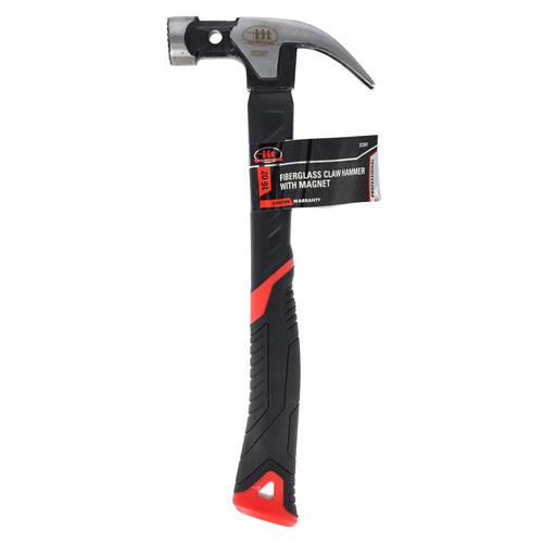 16OZ FIBERGLASS CLAW HAMMER WITH MAGNET