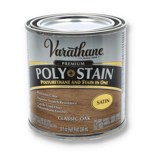 RUSTOLEUM VARATHANE 8OZ CLASSIC OAK SATIN STAIN & POLYURETHANE IN ONE