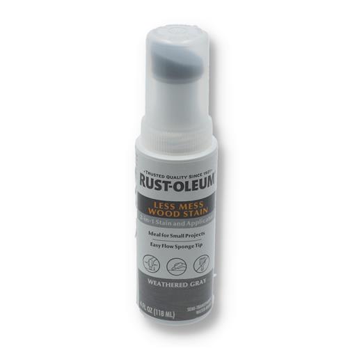 RUSTOLEUM WEATHERED GRAY 4 OZ 2-IN-1 WOOD STAIN & APPLICATOR