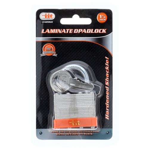 1-1/2" Laminated Steel Padlock