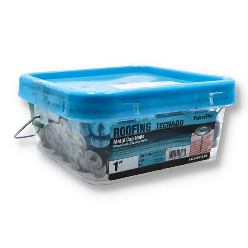 FAS-N-TITE 12LB 1'' METAL CAP ROOFING NAILS