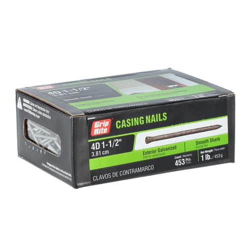 GRIP-RITE 1lb CASING NAILS 4D 1-1/2'' EXTERIOR