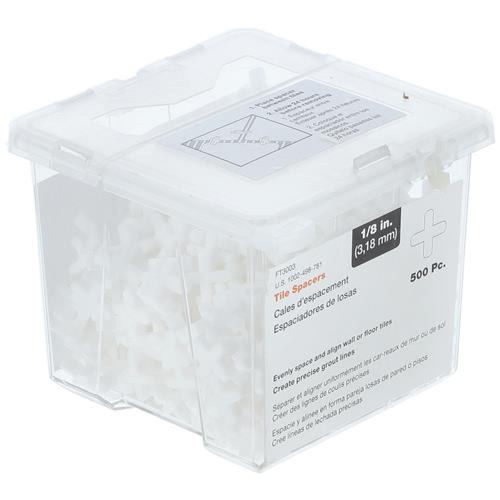 500pk 1/8'' TILE SPACERS IN RESEALABLE TUB