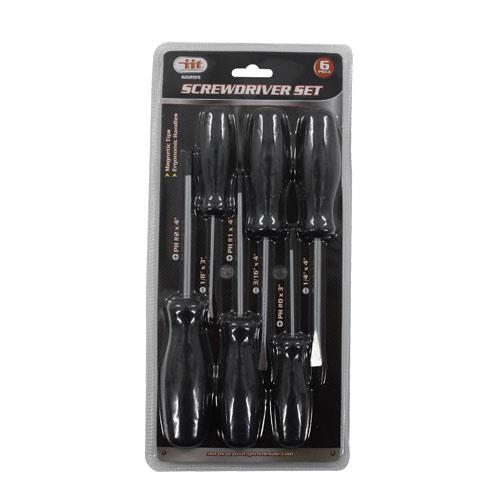 6pc CRV SCREWDRIVER SET