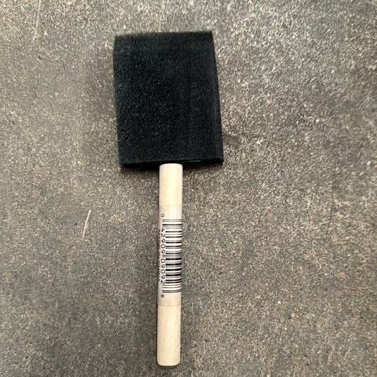 2" Poly Foam Brush w/Wood Handle