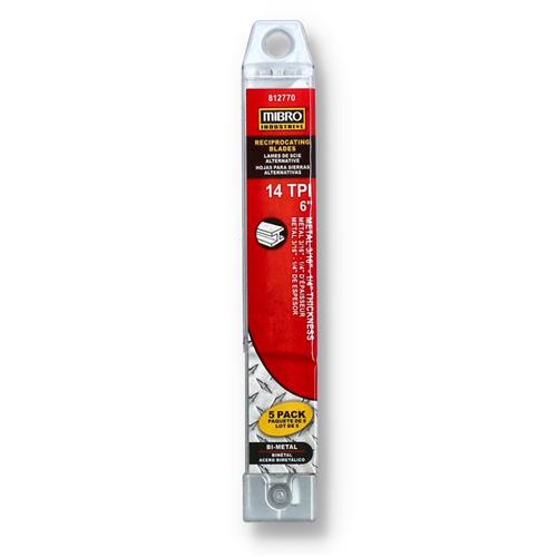 5PC 6'' MIBRO BI-METAL RECIPROCATING SAW BLADE