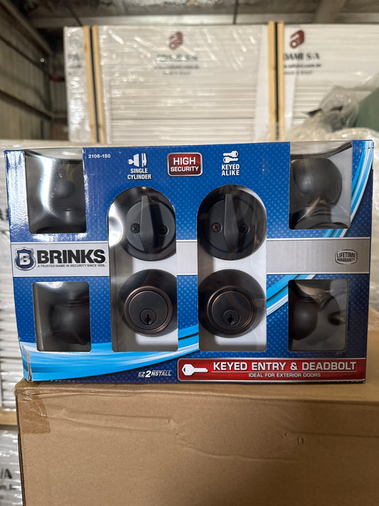 BRINKS 4PC ENTRANCE & DEADBOLT