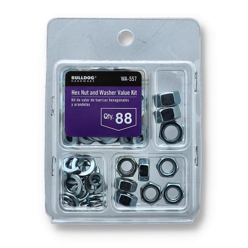 88pc HEX NUT & WASHER VALUE KIT