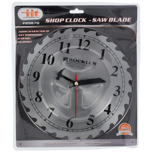 SAW BLADE SHOP CLOCK