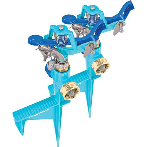 SUNJOE 2PK 360° METAL IMPULSE SPRINKLER 1400 FT²