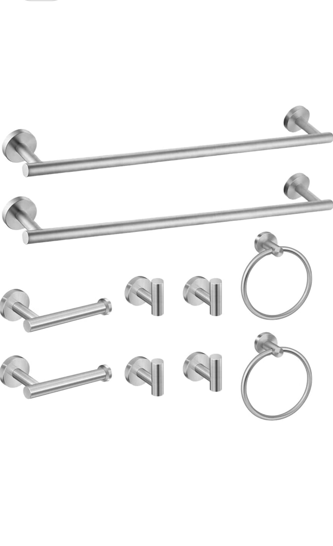 RTK3 10Pc. Bathroom Hardware Set (Brushed Nickel)