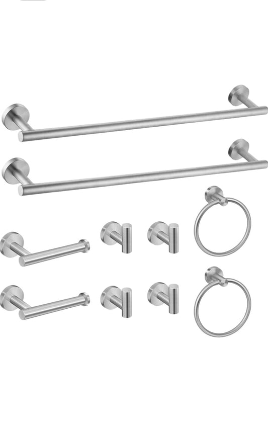 RTK3 10Pc. Bathroom Hardware Set (Brushed Nickel)