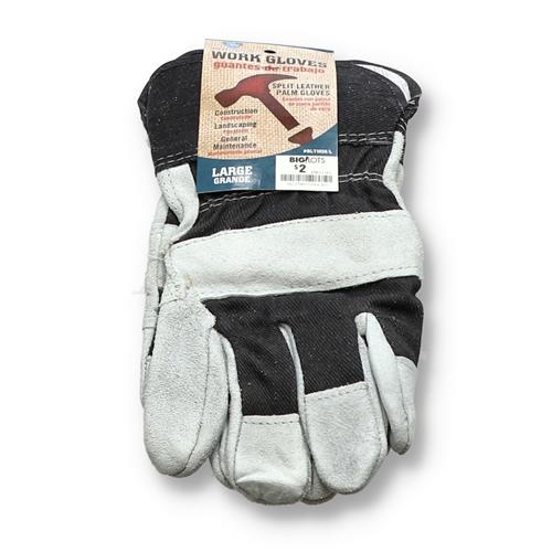 SPLIT LEATHER PALM WORK GLOVES