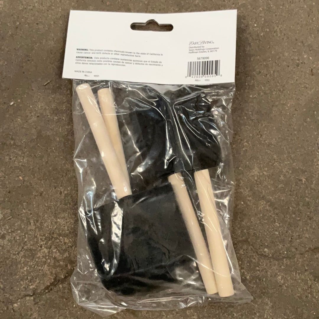 4pc Poly Foam Brush Set