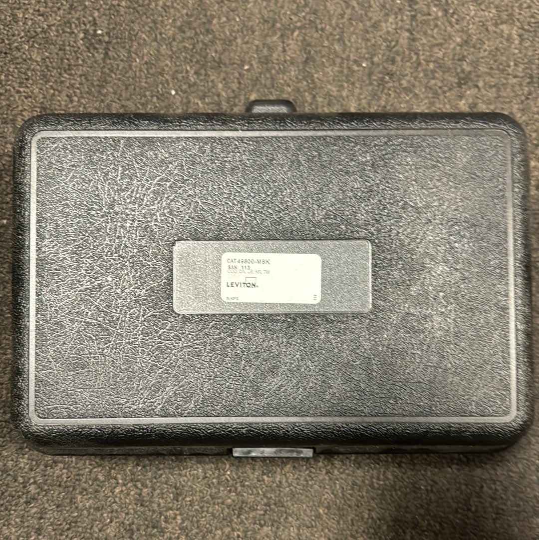 Leviton 49800-MSK FastCAM Connector Opt-X Tool Kit: Opt-X Fiber Cleaver, Buffer Removal Tool, Lint-Free Wipes, Alcohol Moistened Wipes