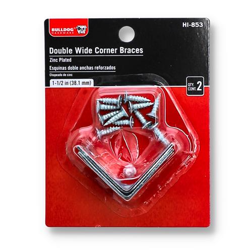 2PC 1-1/2'' DOUBLE WIDE CORNER BRACES