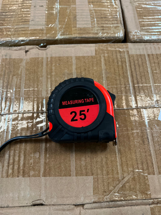 Copkim 25ft Retractable Tape Measure (Red)