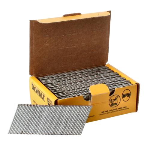 DEWALT 2500ct 20° ANGLED GALVANIZED FINISHING NAILS 1-1/2" 16 GAUGE