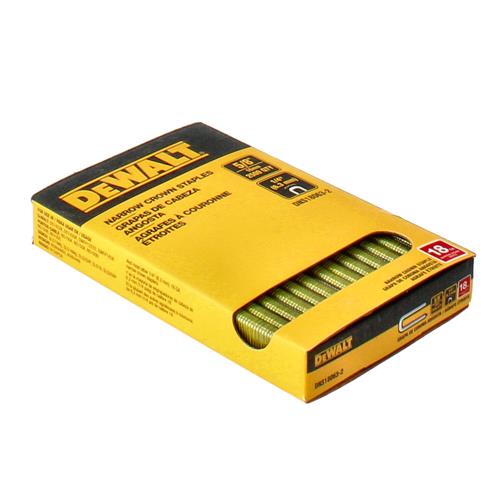 DEWALT 2500CT NARROW CROWN STAPLES 5/8'' 18 GAUGE 1/4'' CROWN